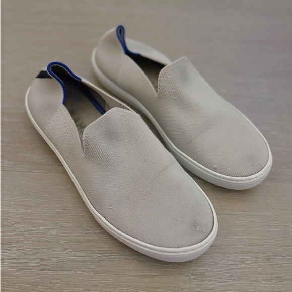 ROTHY’S women’s The Original beige knit slip on sneakers shoes size 8 - Picture 4 of 9